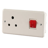2-pole circuit breaker + socket for air conditioner